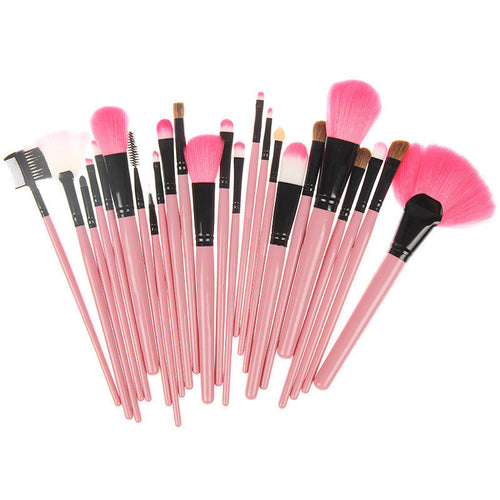 24 PCs Naked Makeup Brush Set (Pink)