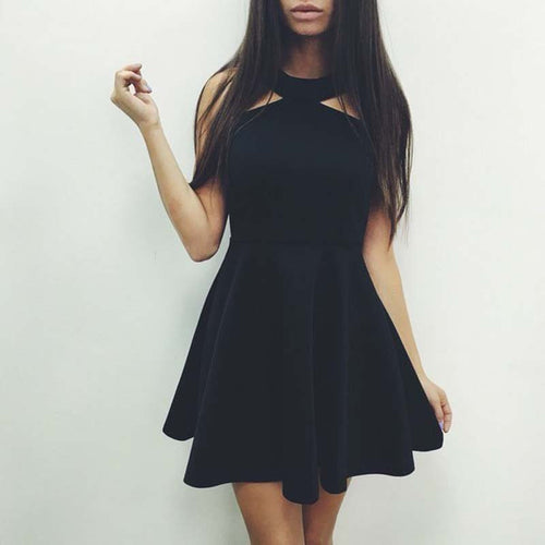 New Backless O-neck Sleeveless dress Summer 2017