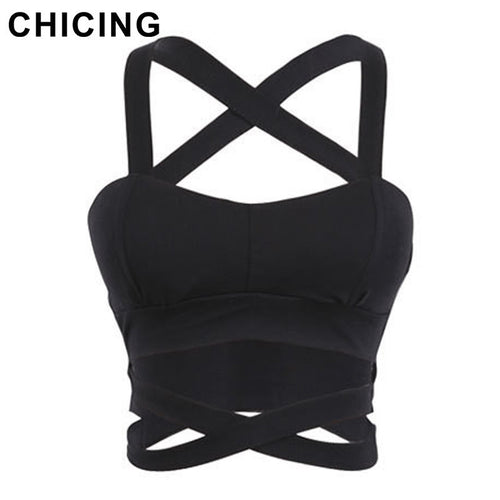 CHICING Summer Sexy Bustier Crop Tops Women