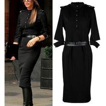 Celebrity Brand Half Sleeve Mid-calf Dress