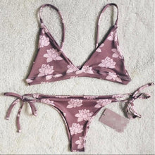 bikini 2017 New Women Push Up Bikini Set Vintage Biquini Ruffled Swimsuit